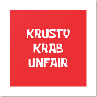 Krusty Crab Pizza Merch Posters and Art